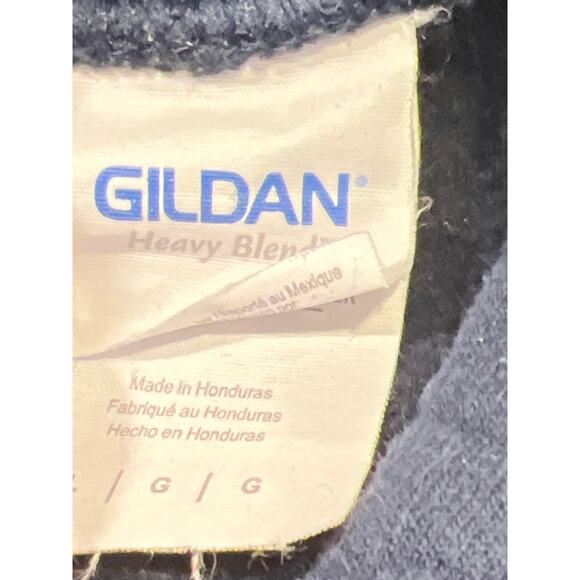 Gildan Men's Penn State Lions Long Sleeve Pullover Hooded Sweatshirt Size L Blue - Picture 3 of 3